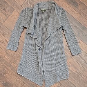 Eddie Bauer Gray Open Front Cardigan